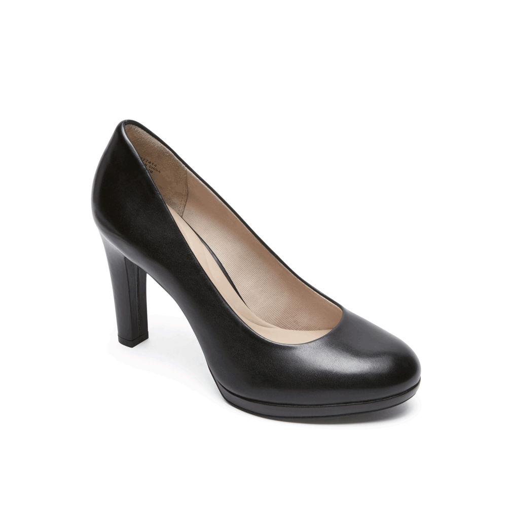 Rockport Womens Heels Black - Seven to 7 Ally Plain - UK 234-ACDXFS